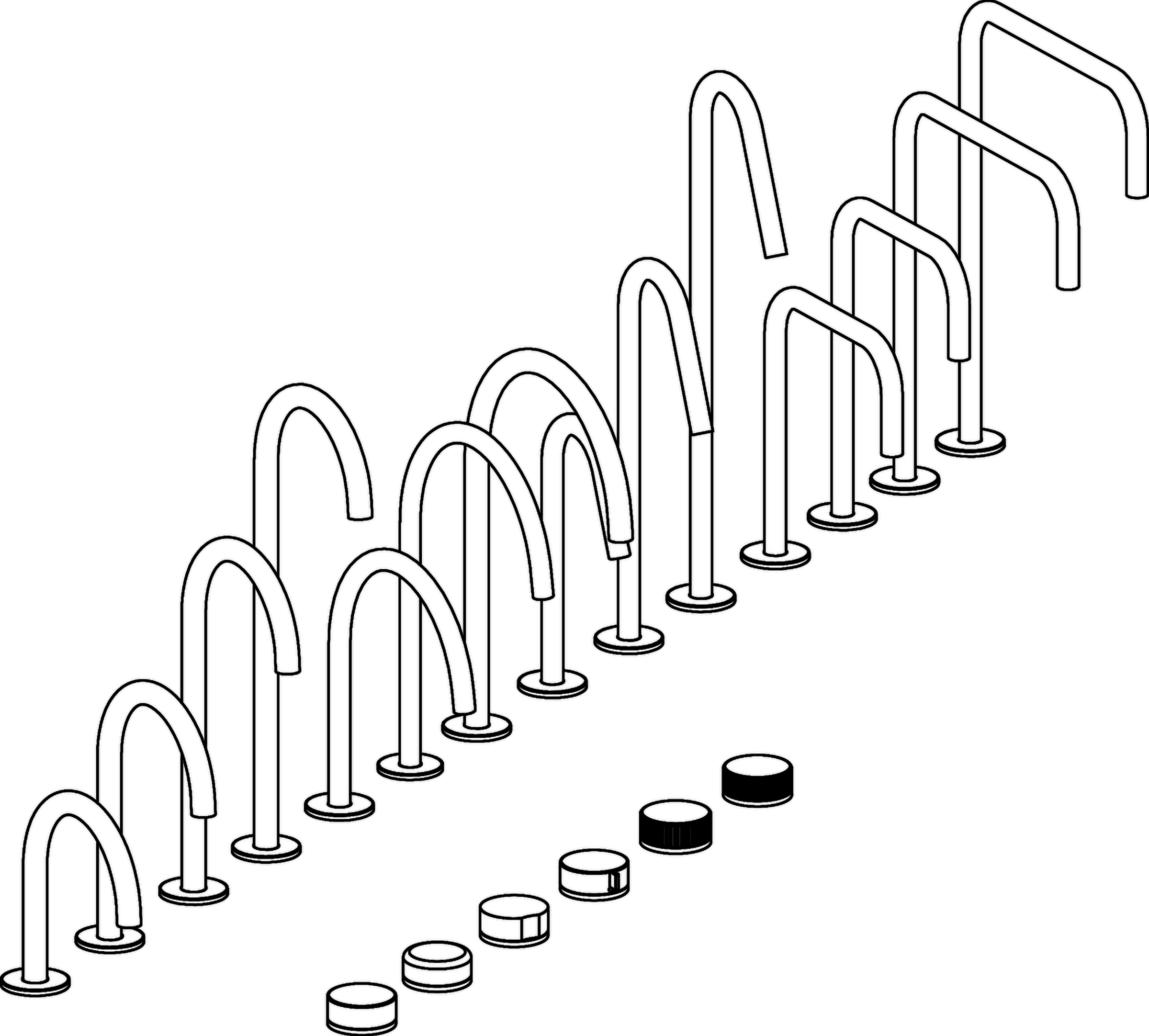 Radius collection line drawing